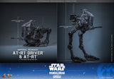 Hot Toys Star Wars: The Mandalorian & Grogu Imperial Remnant AT-RT Driver and AT-RT 1/6 Scale 12" Collectible Figure Set