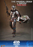 Hot Toys Star Wars: The Mandalorian & Grogu The Mandalorian and Grogu (Deluxe Version) 1/6 Scale 12" Collectible Figure Set