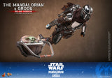 Hot Toys Star Wars: The Mandalorian & Grogu The Mandalorian and Grogu (Deluxe Version) 1/6 Scale 12" Collectible Figure Set