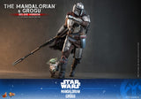 Hot Toys Star Wars: The Mandalorian & Grogu The Mandalorian and Grogu (Deluxe Version) 1/6 Scale 12" Collectible Figure Set