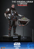 Hot Toys Star Wars: The Mandalorian & Grogu The Mandalorian and Grogu (Deluxe Version) 1/6 Scale 12" Collectible Figure Set