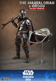 Hot Toys Star Wars: The Mandalorian & Grogu The Mandalorian and Grogu (Deluxe Version) 1/6 Scale 12" Collectible Figure Set