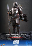Hot Toys Star Wars: The Mandalorian & Grogu The Mandalorian and Grogu (Deluxe Version) 1/6 Scale 12" Collectible Figure Set