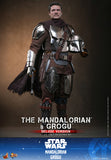 Hot Toys Star Wars: The Mandalorian & Grogu The Mandalorian and Grogu (Deluxe Version) 1/6 Scale 12" Collectible Figure Set