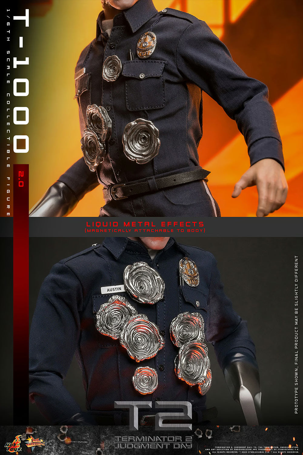 Hot Toys Terminator 2 : Judgement Day T-1000 (2.0) 1/6 Scale 12