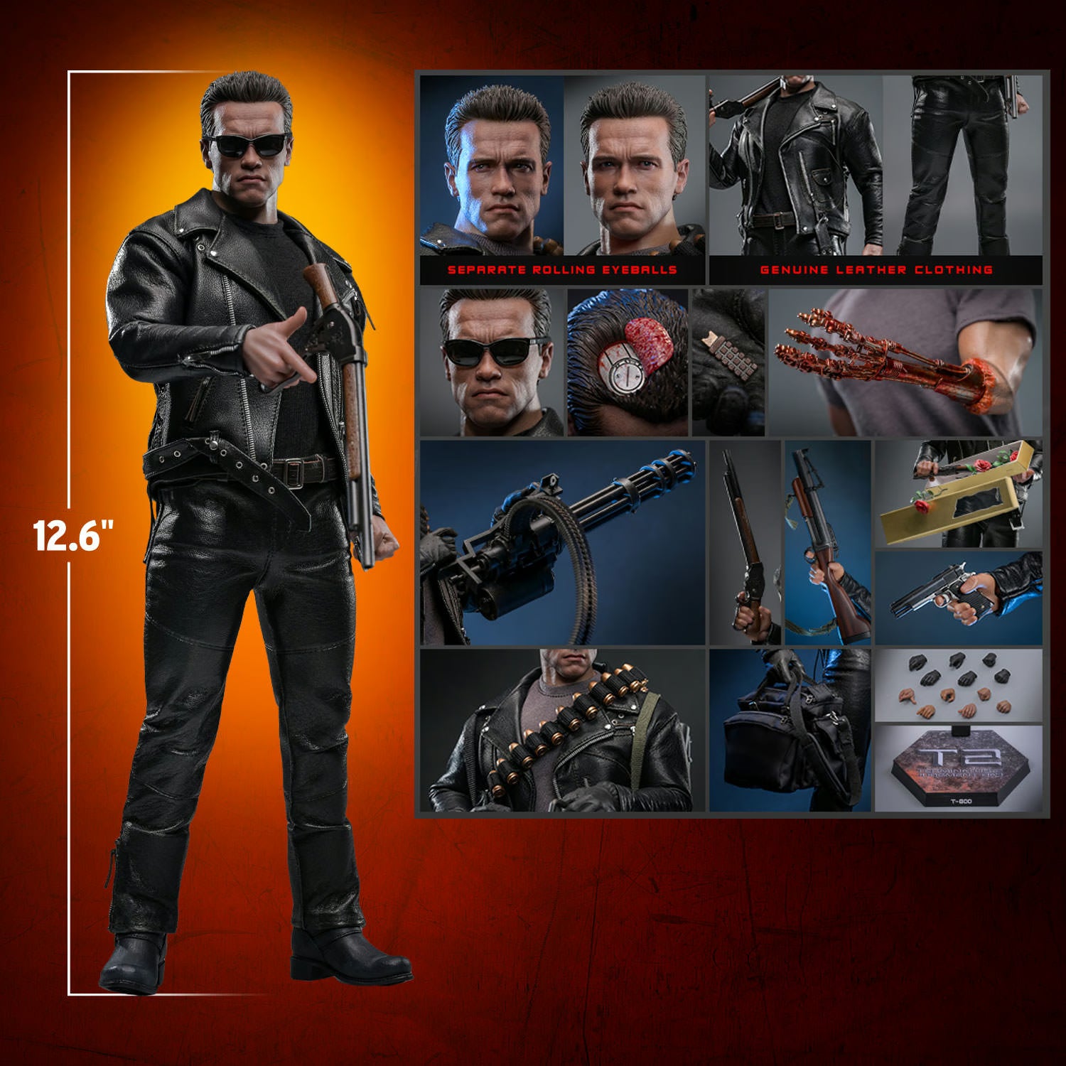 Hot Toys Terminator 2: Judgement Day T-800 (2.0) 1/6 Scale 12