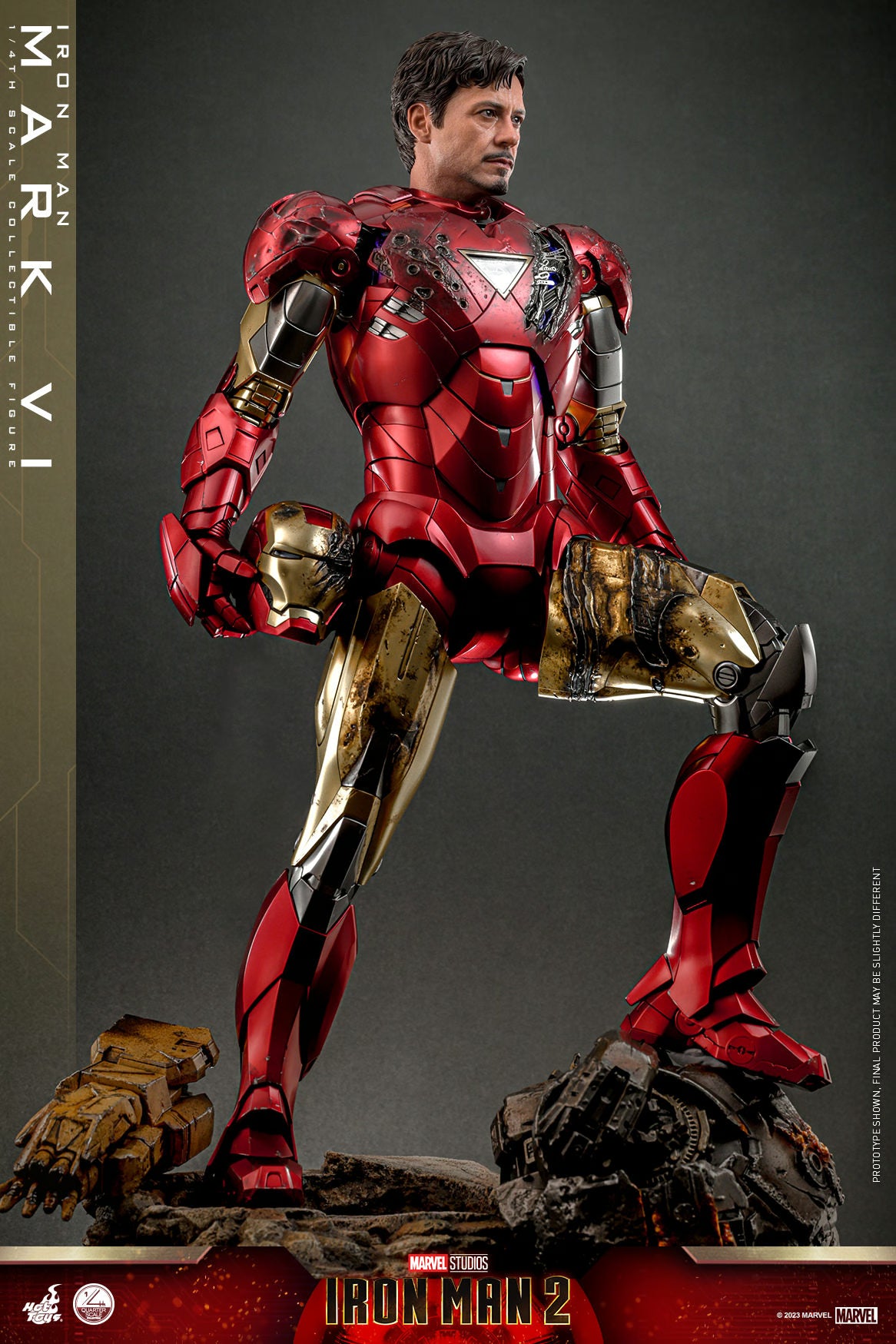 Hot Toys Marvel Comics Iron Man 2 Iron Man Mark VI 1/4 Quarter