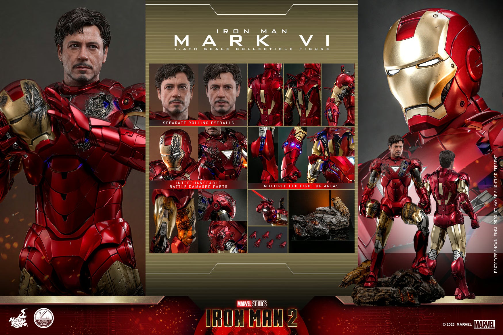 Amazon.com: Hot Toys Iron Man 2 Mark VI Sideshow EXCLUSIVE
