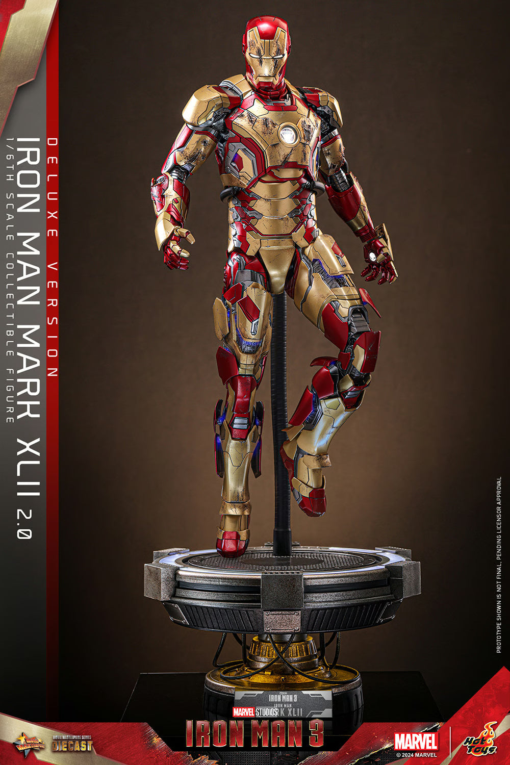 Hot Toys Marvel Comics Iron Man 3 Iron Man Mark XLII (2.0) Deluxe