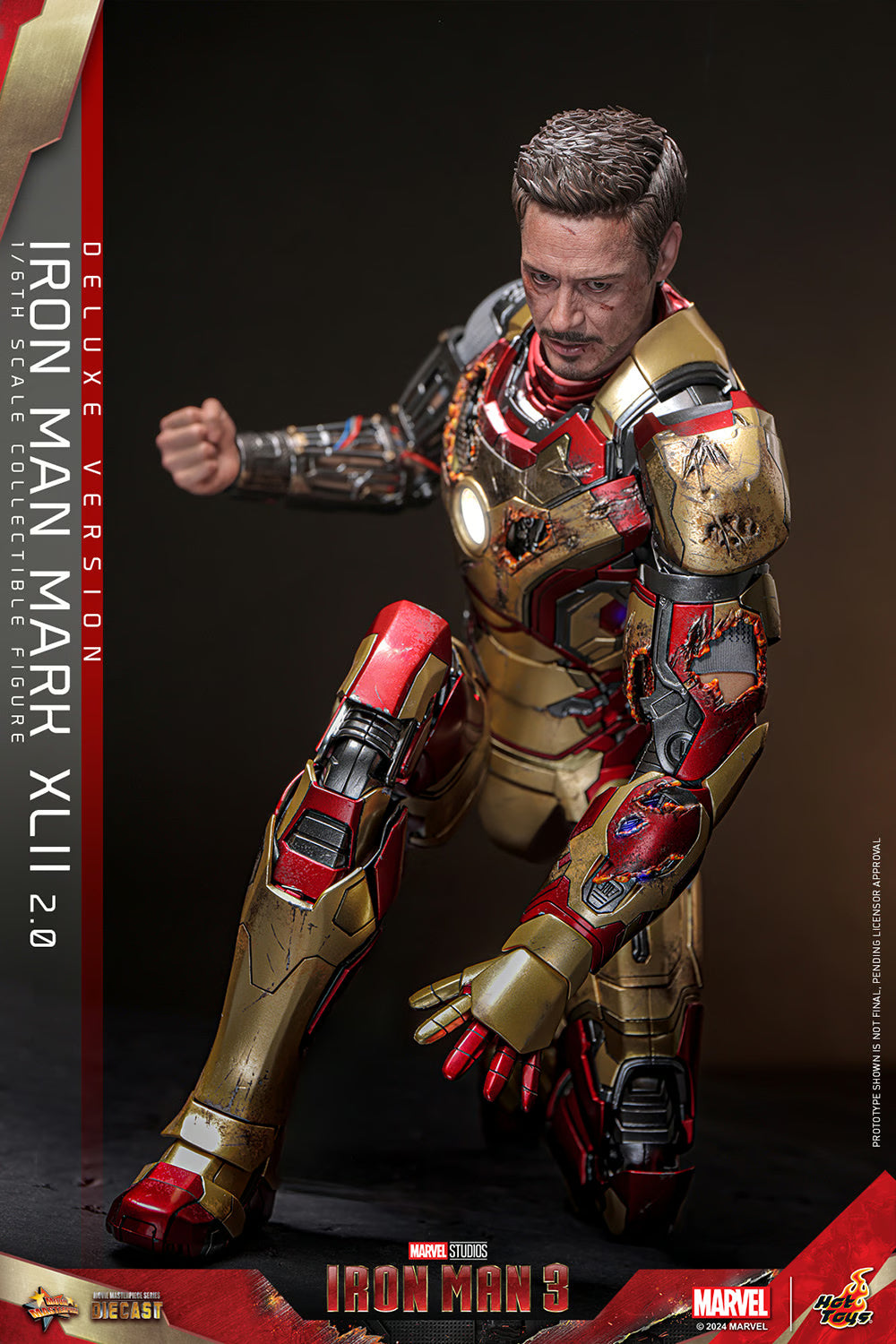 Hot Toys Marvel Comics Iron Man 3 Iron Man Mark XLII (2.0) Deluxe