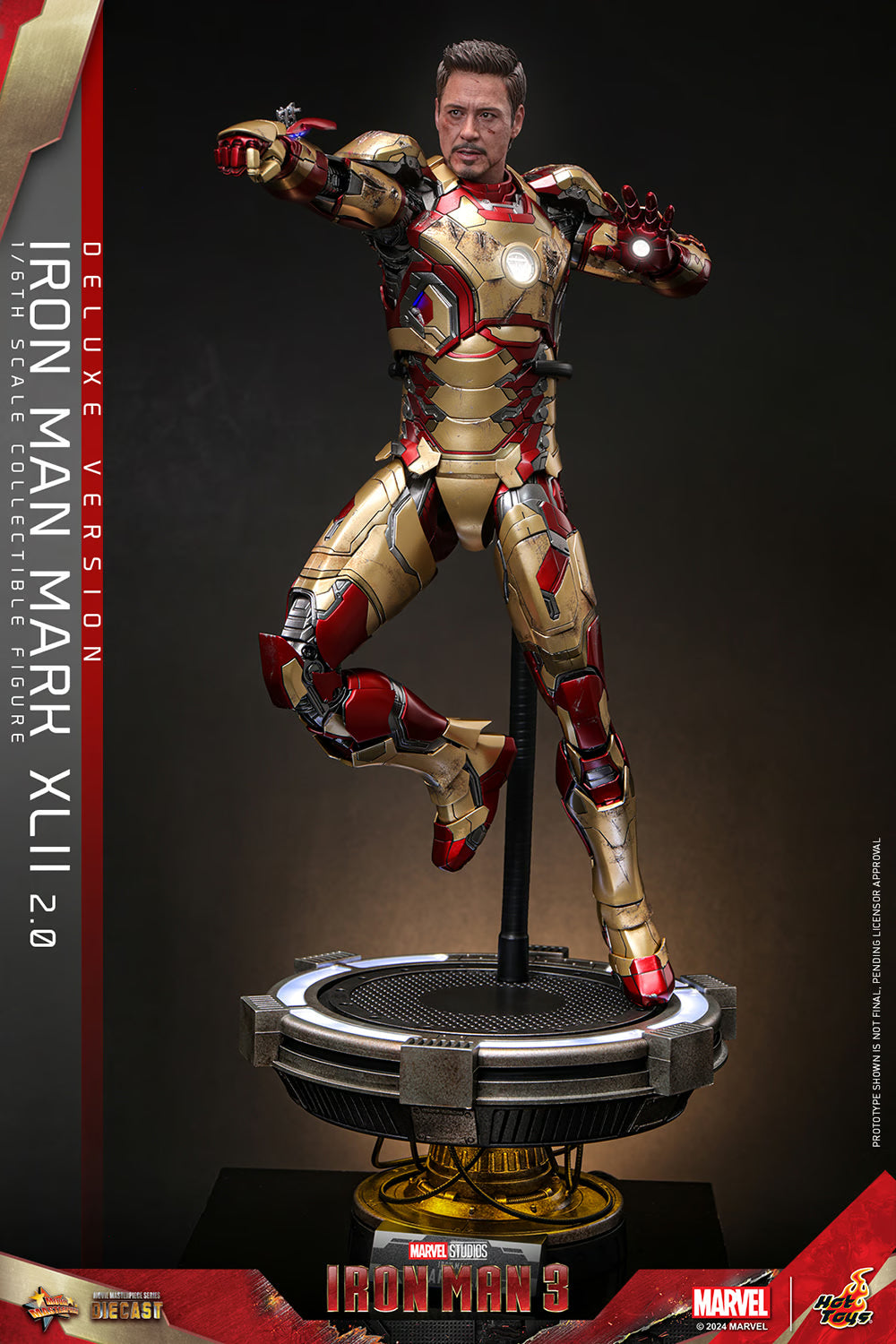 Hot Toys Marvel Comics Iron Man 3 Iron Man Mark XLII (2.0) Deluxe