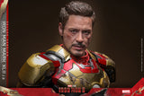 Hot Toys Marvel Comics Iron Man 3 Iron Man Mark XLII (2.0) Deluxe Diecast 1/6 Scale 12" Collectible Figure