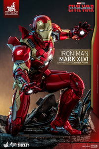 Hot Toys Marvel Captain America Civil War Iron Man Mark XLVI 46 1/6 Scale 12" Die-Cast Collectible Figure