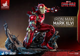 Hot Toys Marvel Captain America Civil War Iron Man Mark XLVI 46 1/6 Scale 12" Die-Cast Collectible Figure