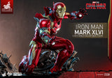 Hot Toys Marvel Captain America Civil War Iron Man Mark XLVI 46 1/6 Scale 12" Die-Cast Collectible Figure