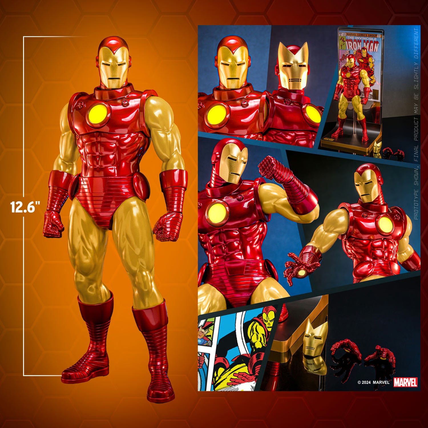 Hot Toys Hono Studio Marvel Comics The Invincible Iron Man 1/6