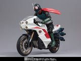 Premium Bandai Tamashii Nations S.H.Figuarts Shin Kamen Rider Masked Rider No. 2 with Cyclone Collectible Figure Set