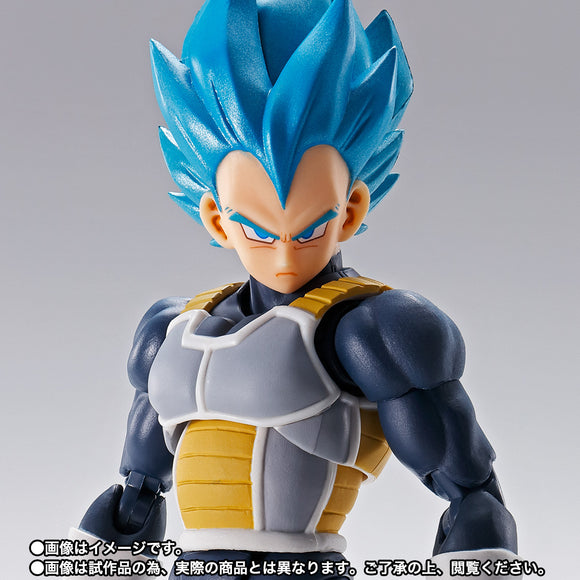 Premium Bandai Tamashii Nations S.H.Figuarts Dragon Ball Super Super Saiyan God Super Saiyan Vegeta 15th Anniversary Ver. Exclusive Action Figure