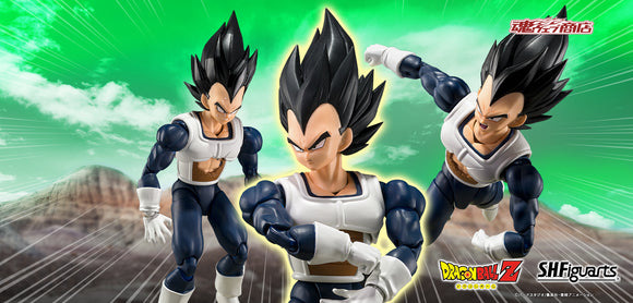 Premium Bandai Tamashii Nations S.H.Figuarts Dragon Ball Z Vegeta (Older Style Battle Clothes) Exclusive Action Figure