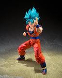 Bandai S.H.Figuarts Dragon Ball Super Super Saiyan God Super Saiyan Goku (Blue Power Transcending Limits) Action Figure