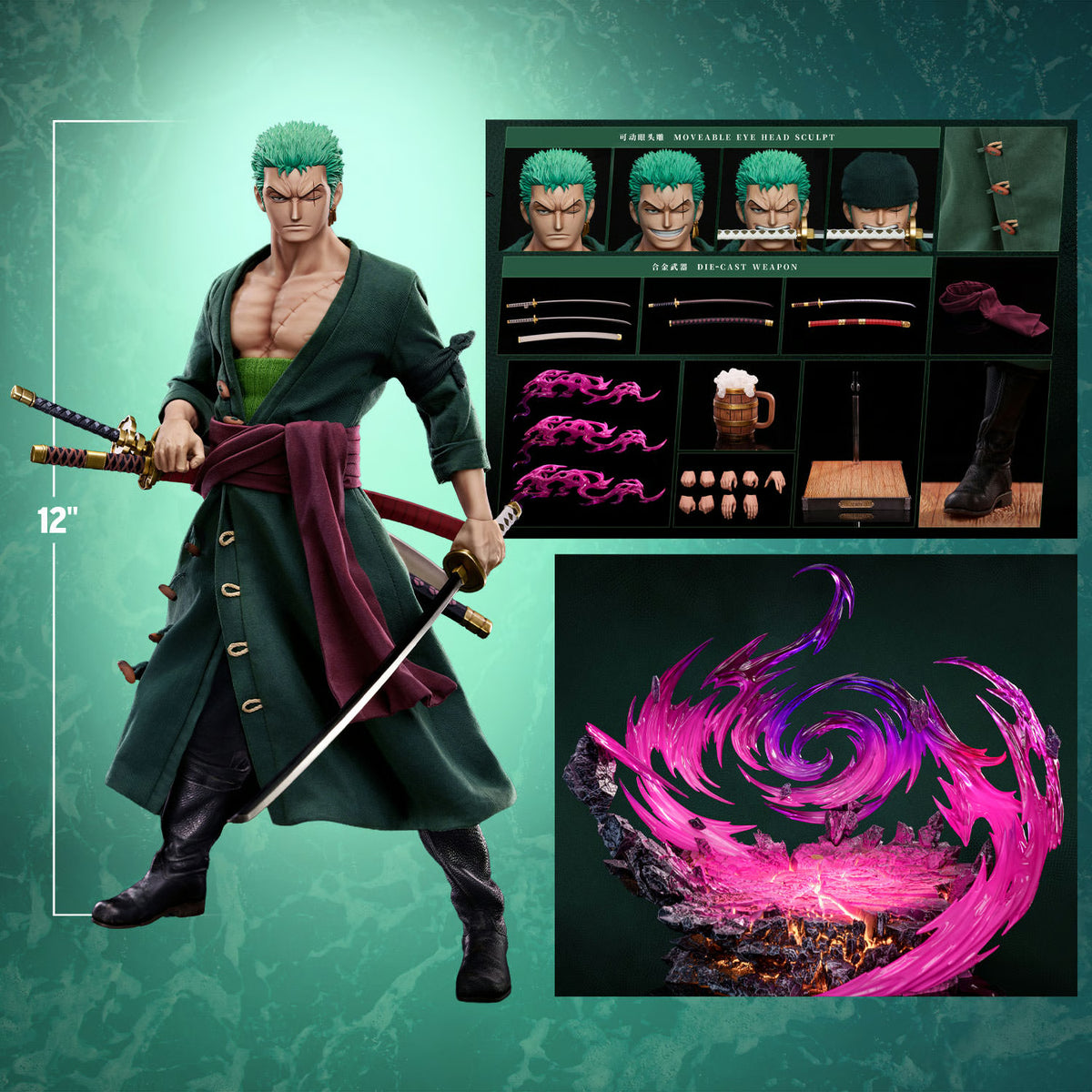 Jimei Palace x Cosmic Creations One Piece Roronoa Zoro (Deluxe