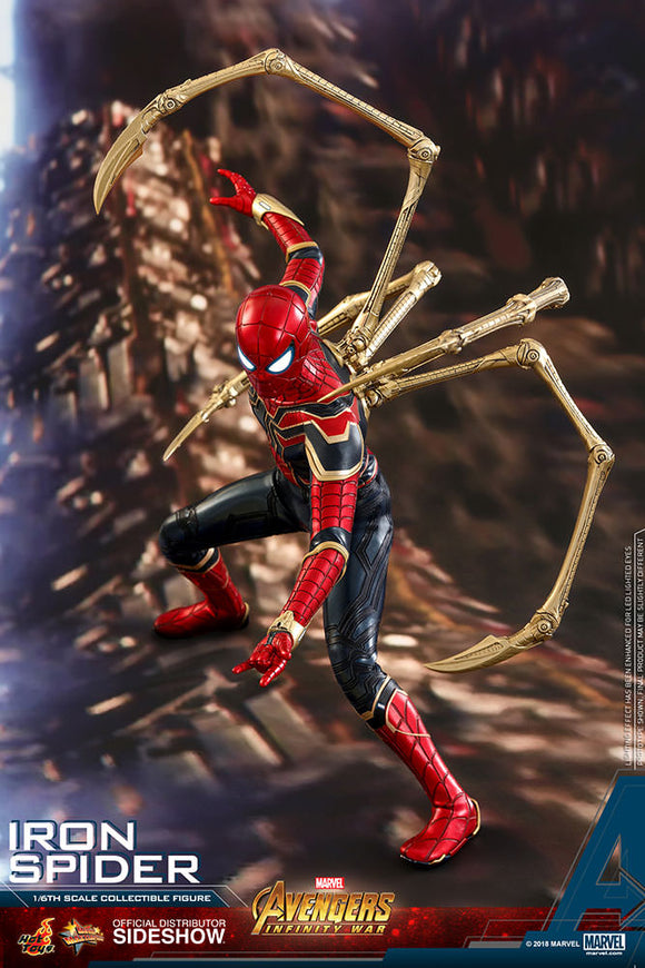 Hot Toys Marvel Avengers Infinity War Spider-Man Iron Spider Suit 1/6 Scale 12