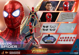 Hot Toys Marvel Avengers Infinity War Spider-Man Iron Spider Suit 1/6 Scale 12" Action Figure