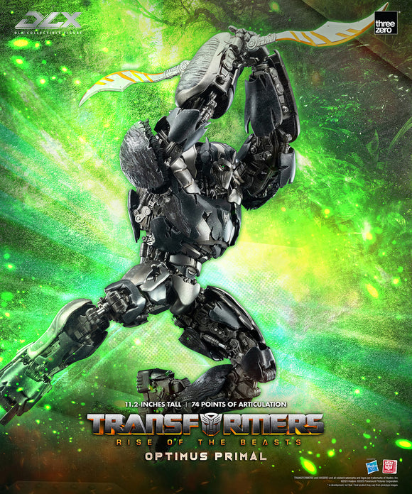 Threezero Transformers: Rise of the Beasts DLX Scale Collectible Series Optimus Primal Action Figure