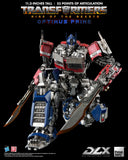 Threezero Transformers Rise of the Beasts DLX Scale Collectible Series Optimus Prime Diecast Action Figure