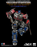 Threezero Transformers Rise of the Beasts DLX Scale Collectible Series Optimus Prime Diecast Action Figure