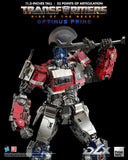 Threezero Transformers Rise of the Beasts DLX Scale Collectible Series Optimus Prime Diecast Action Figure