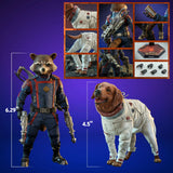 Hot Toys Marvel Guardians of the Galaxy Vol. 3 Rocket and Cosmo 1/6 Scale Collectible Figure Set