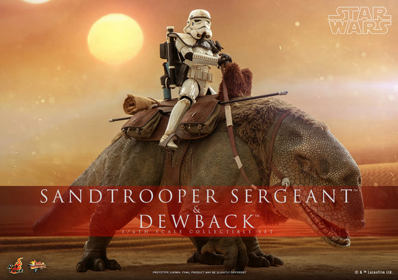 Hot Toys Star Wars: A New Hope Sandtrooper Sergeant & Dewback 1/6 Scale 12