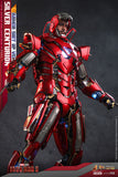 Hot Toys Marvel Comics Iron Man 3 Iron Man Silver Centurion (Armor Suit Up Version) Diecast 1/6 Scale 12" Collectible Figure