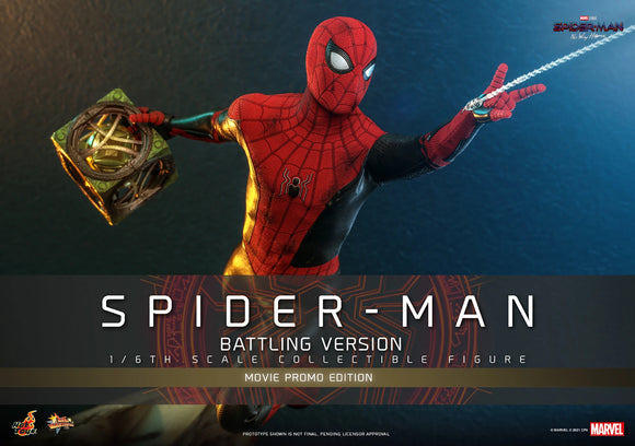 Hot Toys Marvel Spider-Man No Way Home Spider-Man (Battling Version) Movie Promo Edition 1/6 Scale 12