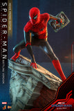 Hot Toys Marvel Spider-Man No Way Home Spider-Man (Battling Version) Movie Promo Edition 1/6 Scale 12" Collectible Figure