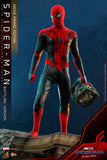 Hot Toys Marvel Spider-Man No Way Home Spider-Man (Battling Version) Movie Promo Edition 1/6 Scale 12" Collectible Figure