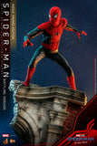 Hot Toys Marvel Spider-Man No Way Home Spider-Man (Battling Version) Movie Promo Edition 1/6 Scale 12" Collectible Figure