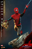 Hot Toys Marvel Spider-Man No Way Home Spider-Man (Battling Version) Movie Promo Edition 1/6 Scale 12" Collectible Figure