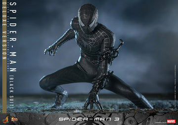Hot Toys Marvel Comics Spider-Man 3 Spider-Man (Black Suit) (Deluxe Ve Maybang's Collectibles Hot Toys Marvel Comics Spider-Man 3 Spider-Man (Black Suit) (Deluxe Ve Maybang's Collectibles