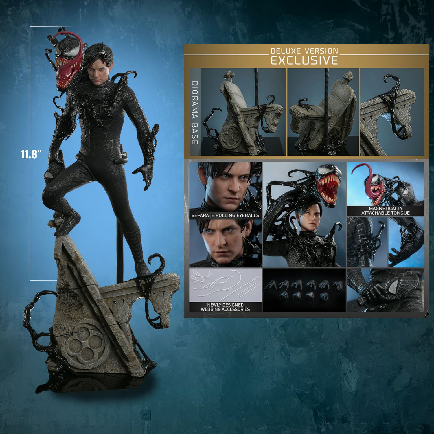 Hot Toys Marvel Comics Spider-Man 3 Spider-Man (Black Suit