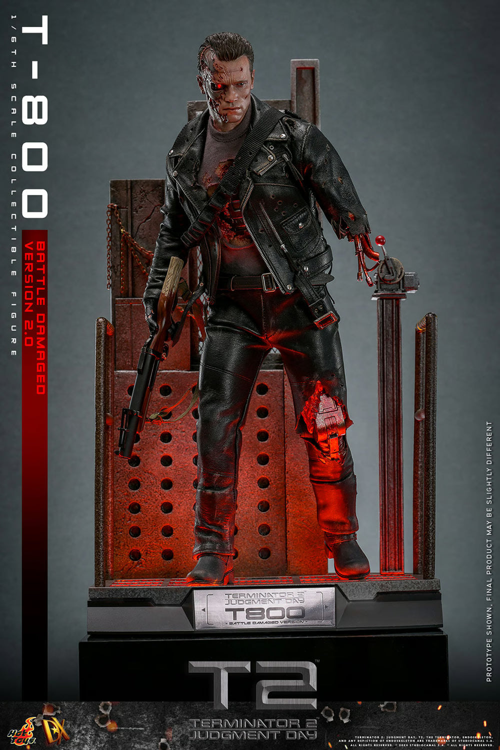 Hot Toys Terminator 2 : Judgement Day DX46 T-800 (Battle Damaged