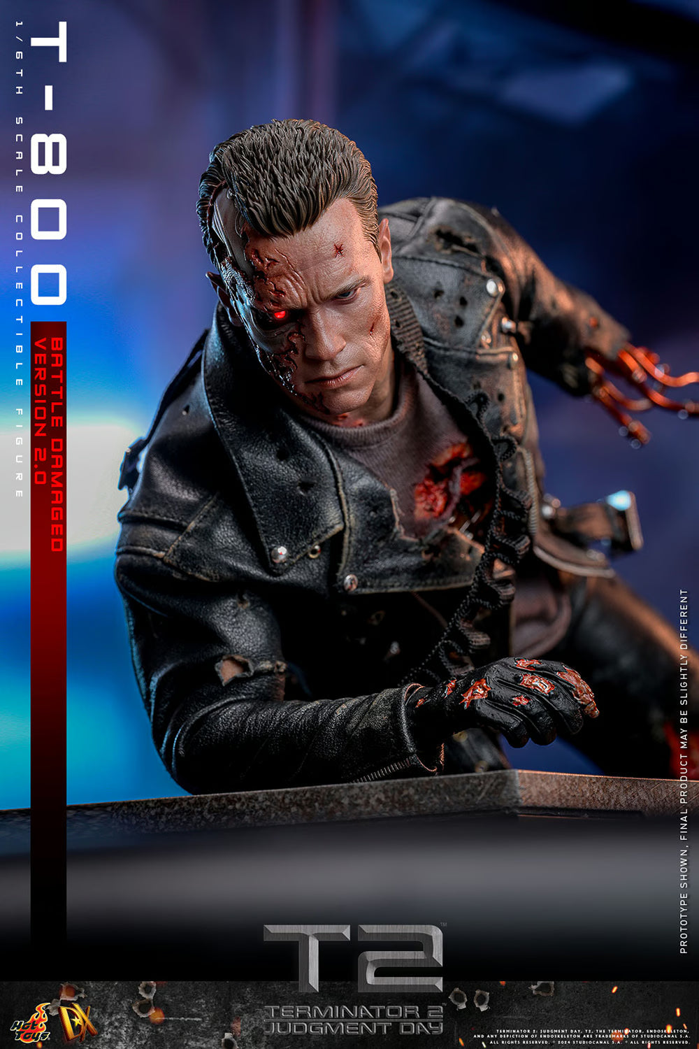 Hot Toys Terminator 2 : Judgement Day DX46 T-800 (Battle Damaged