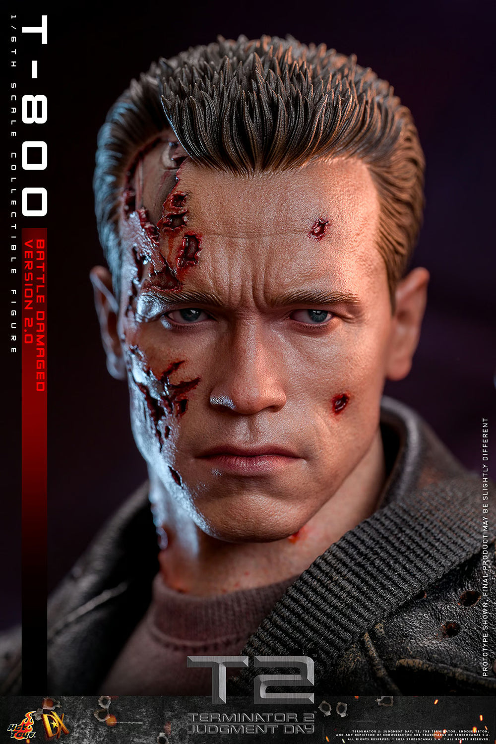 Hot Toys Terminator 2 : Judgement Day DX46 T-800 (Battle Damaged