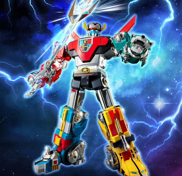 Threezero Robo-Dou Voltron: Defender of the Universe Voltron (Retro Toy Edition) Diecast Action Figure
