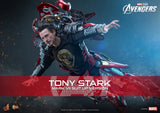 Hot Toys Marvel Comics Avengers Tony Stark (Iron Man Mark VII Suit Up Version) 1/6 Scale 12" Collectible Figure