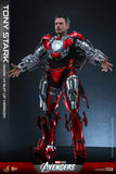 Hot Toys Marvel Comics Avengers Tony Stark (Iron Man Mark VII Suit Up Version) 1/6 Scale 12" Collectible Figure