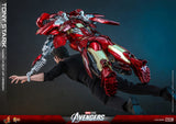 Hot Toys Marvel Comics Avengers Tony Stark (Iron Man Mark VII Suit Up Version) 1/6 Scale 12" Collectible Figure