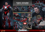 Hot Toys Marvel Comics Avengers Tony Stark (Iron Man Mark VII Suit Up Version) 1/6 Scale 12" Collectible Figure