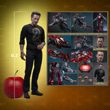 Hot Toys Marvel Comics Avengers Tony Stark (Iron Man Mark VII Suit Up Version) 1/6 Scale 12" Collectible Figure
